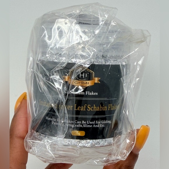 Gold Foil Flakes Set For Nail Art Jewelry Makeup Metallic Silver Cooper Crafts - Picture 7 of 17